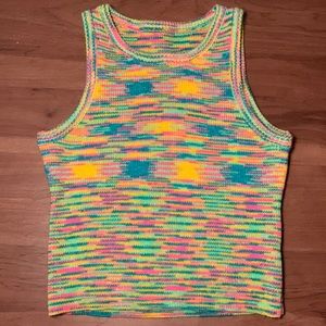 Knitted Colorful Crop top